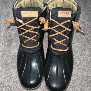 Sperry Top-Sider Rubber Quilted Saltwater Duck Boots size 9.5 M Women’s